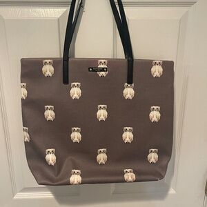 Kate Spade Gray Owl Shoulder Bag